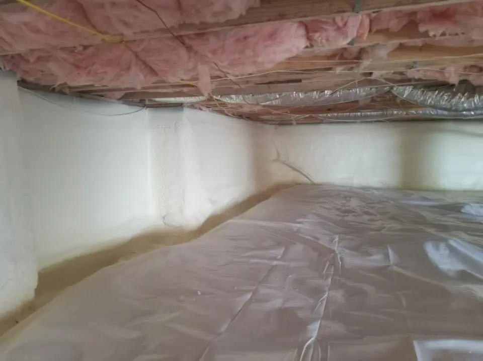 Crawl space encapsulation with closed-cell spray foam for Roof Waterproofing in Brawley
